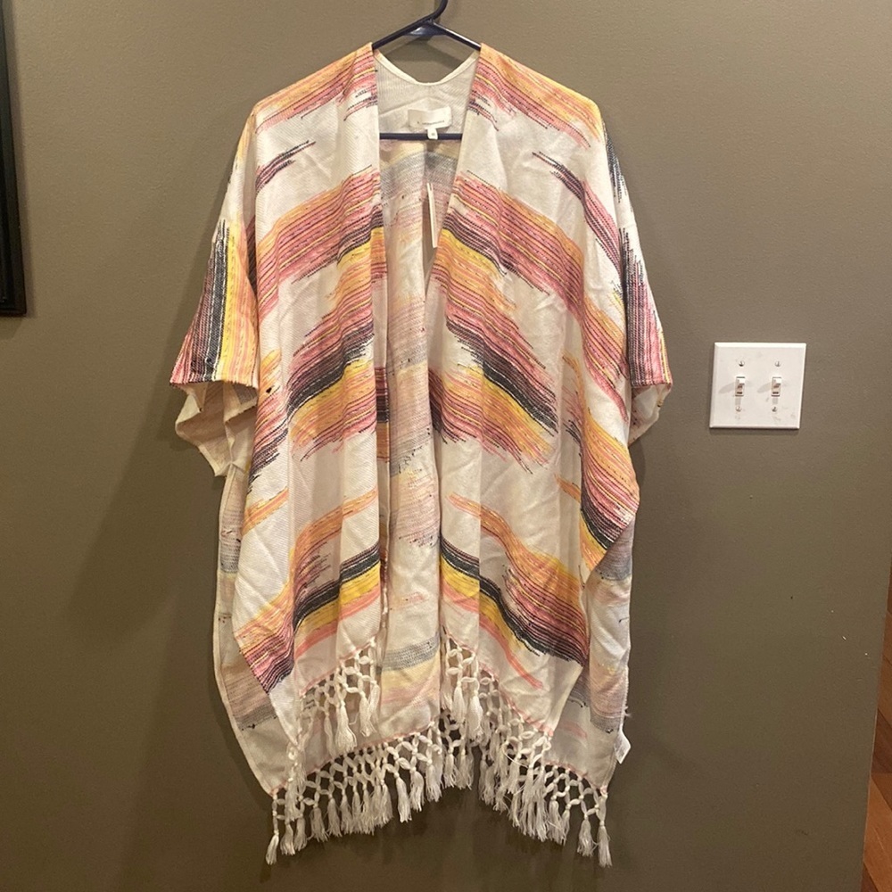 NWT Anthropologie Sunrise Embroidered Kimono | OS